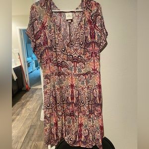 Paisley Purple Summer Dress